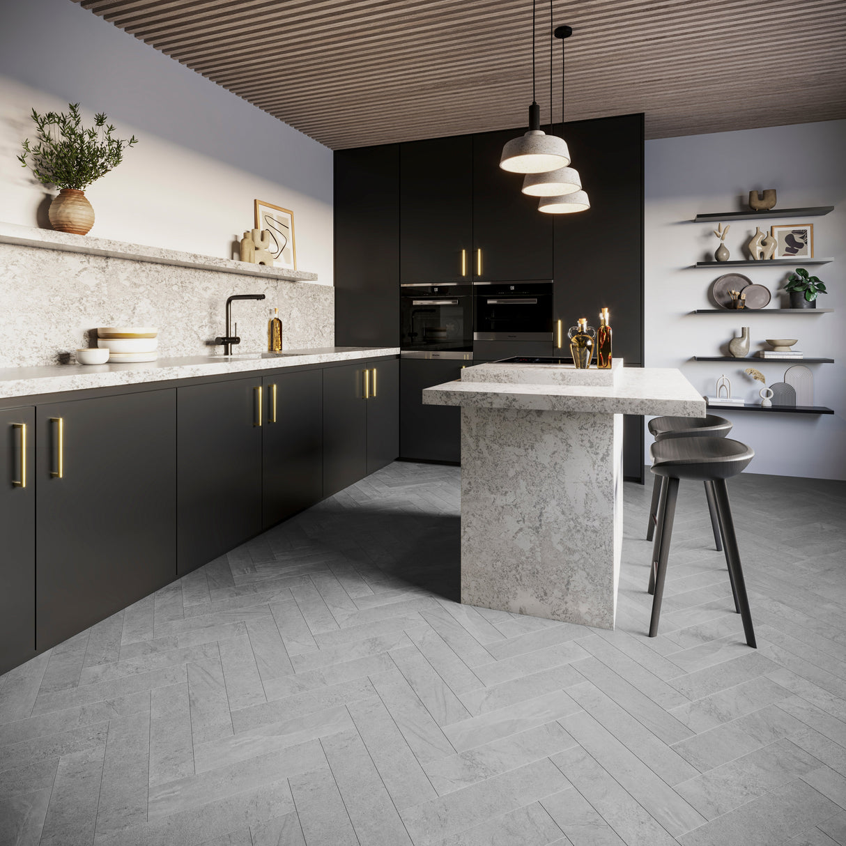 Invictus Groovy Granite Parquet LVT